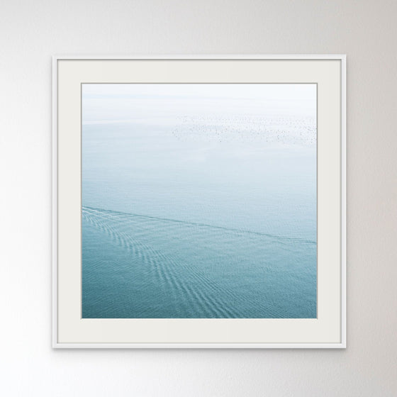 Art and Photography by Diana - Tranquil portrait - Art piece features the vast blue of the Adriatic Sea found along the eastern side of Italy.