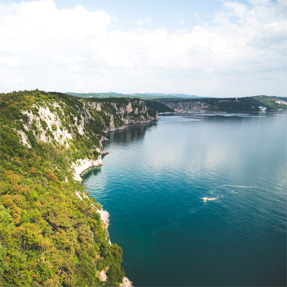 Art and Photography by Diana - Artwork - Duino Coastline view overlooking the Gulf of Trieste in northeastern Italy