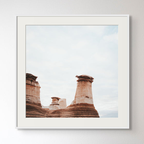 Art and Photography by Diana - Artwork - rising hoodoos of Drumheller, located in Southern Alberta