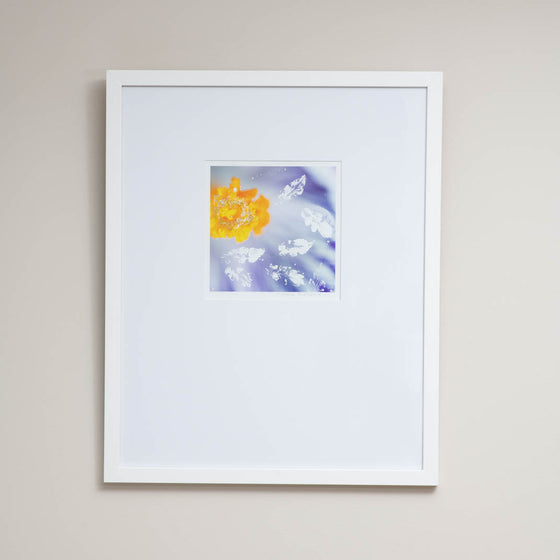 Quivering Orange | Framed Mixed Media Artwork